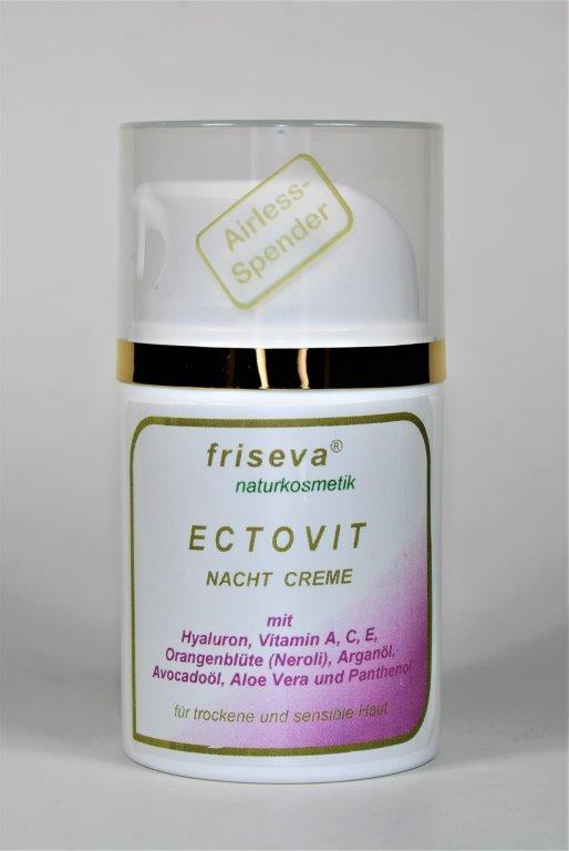 Friseva Ectovit Nachtcreme für trockene, sensible Haut 50 ml - die Naturcosmetic