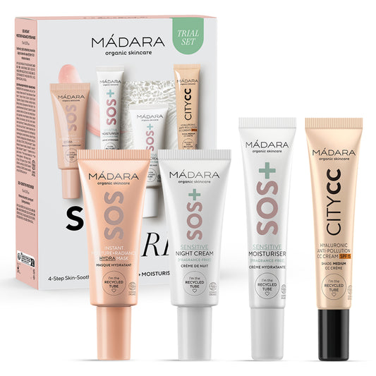 Madara SOS Care 4-Step Skin-Soothing Routine Set: MEDIUM