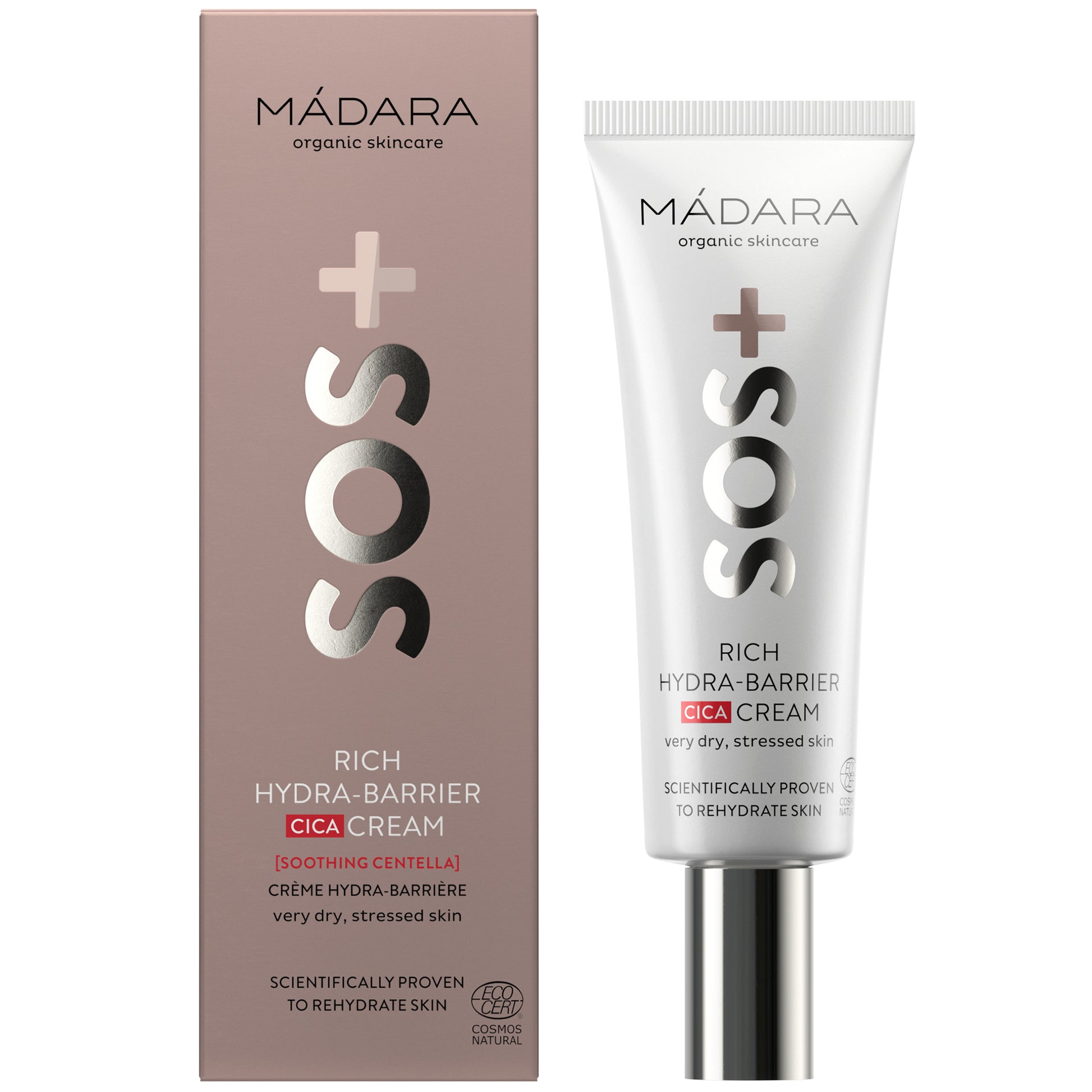 Madara SOS Rich Hydra-Barrier CICA Cream 40 ml - die Naturcosmetic