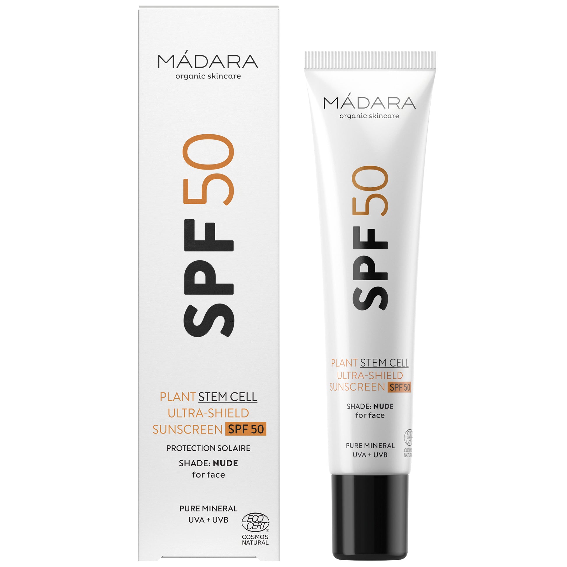 Madara Ultra-Shield-Sonnenschutz mit Pflanzenstammzellen mit SPF50, 40 ml - die Naturcosmetic
