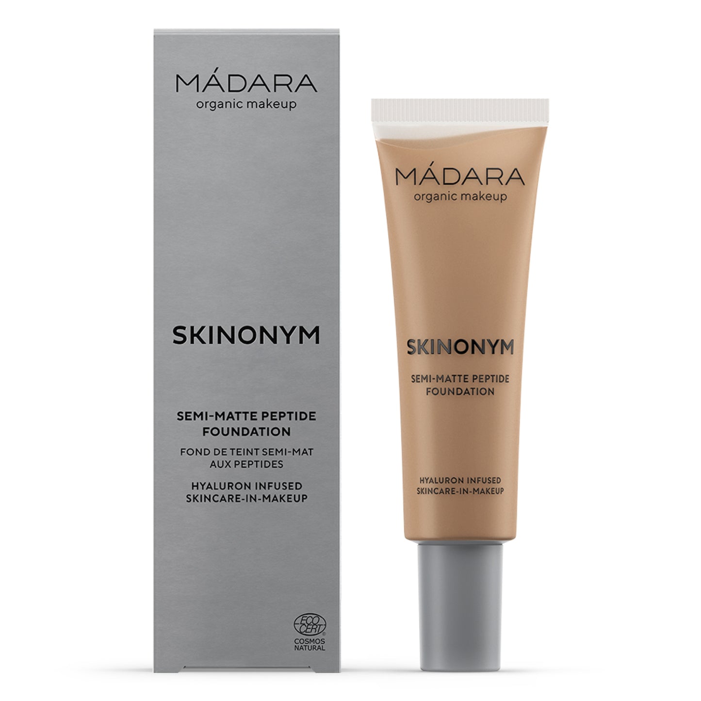 Madara SKINONYM Semi-Matte Peptide Foundation, #60 OLIVE, 30 ml - die Naturcosmetic