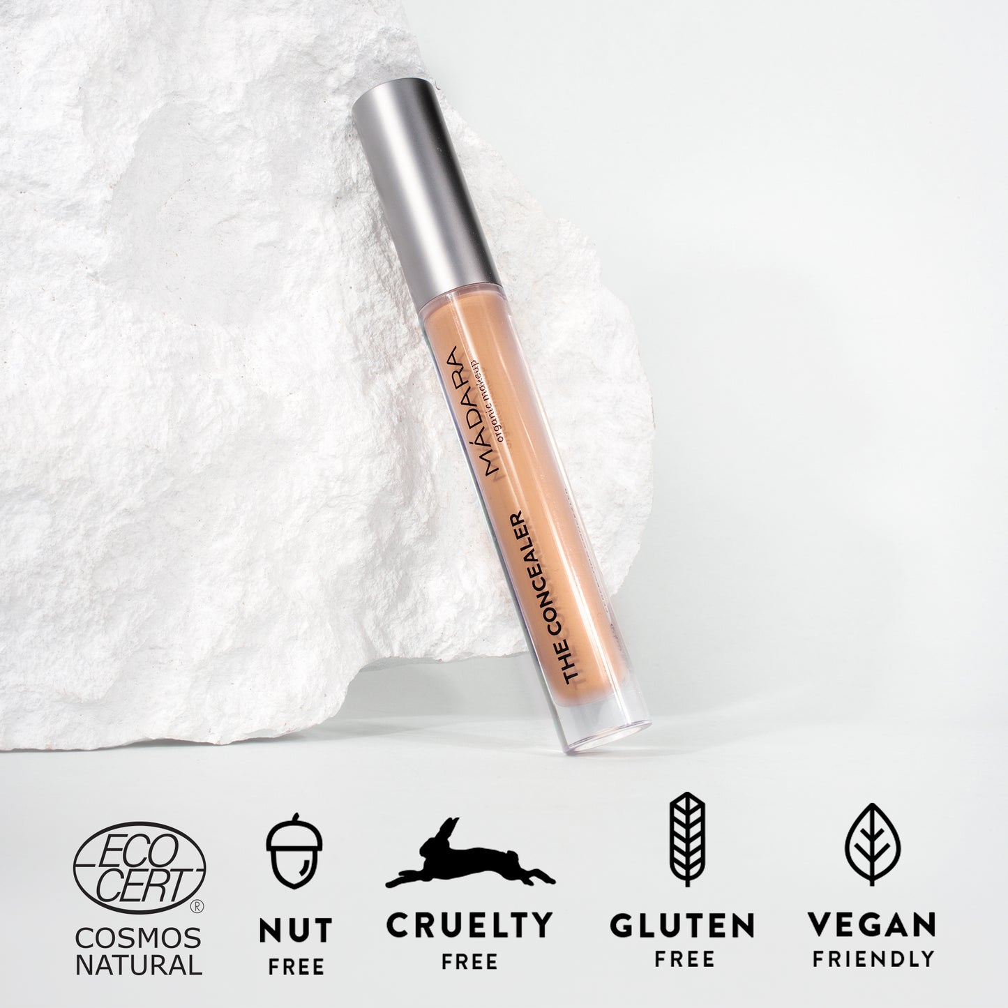 Madara Leuchtender perfektionierender Concealer Nr. 45 Almond, 4 ml - die Naturcosmetic