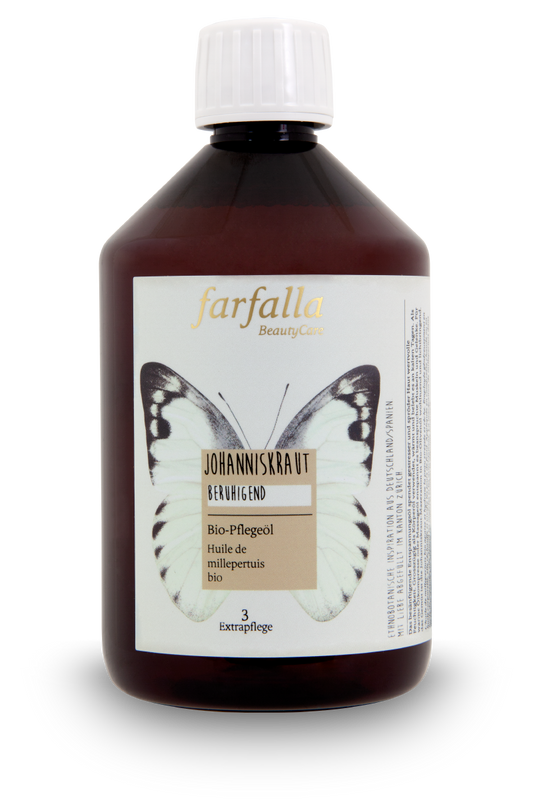 Farfalla – Johanniskraut Bio-Pflegeöl, beruhigend, 500 ml