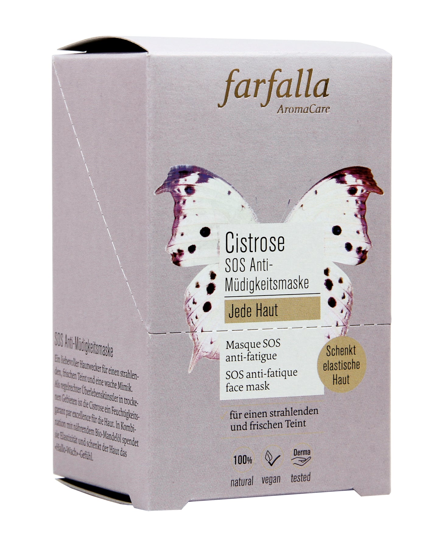 Farfalla Cistrose Für jede Haut SOS Anti-Müdigkeitsmaske Tray/Spender (10x)