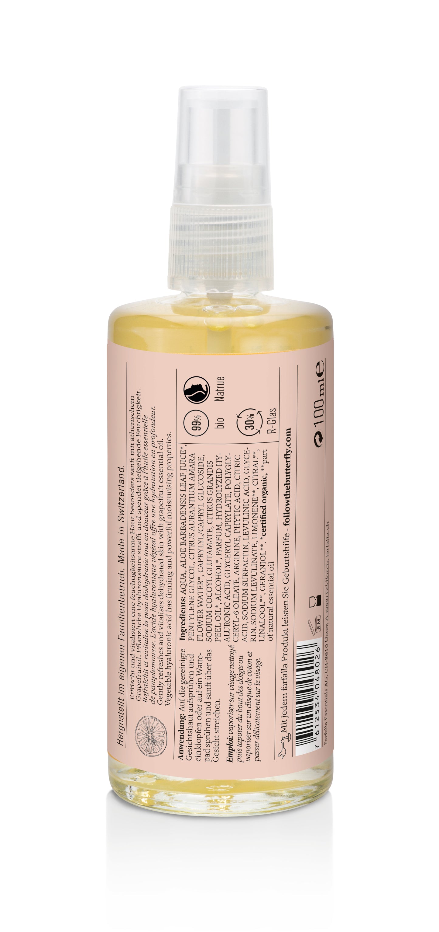 Farfalla Grapefruit Reinigung, Gesichtstonic 100 ml