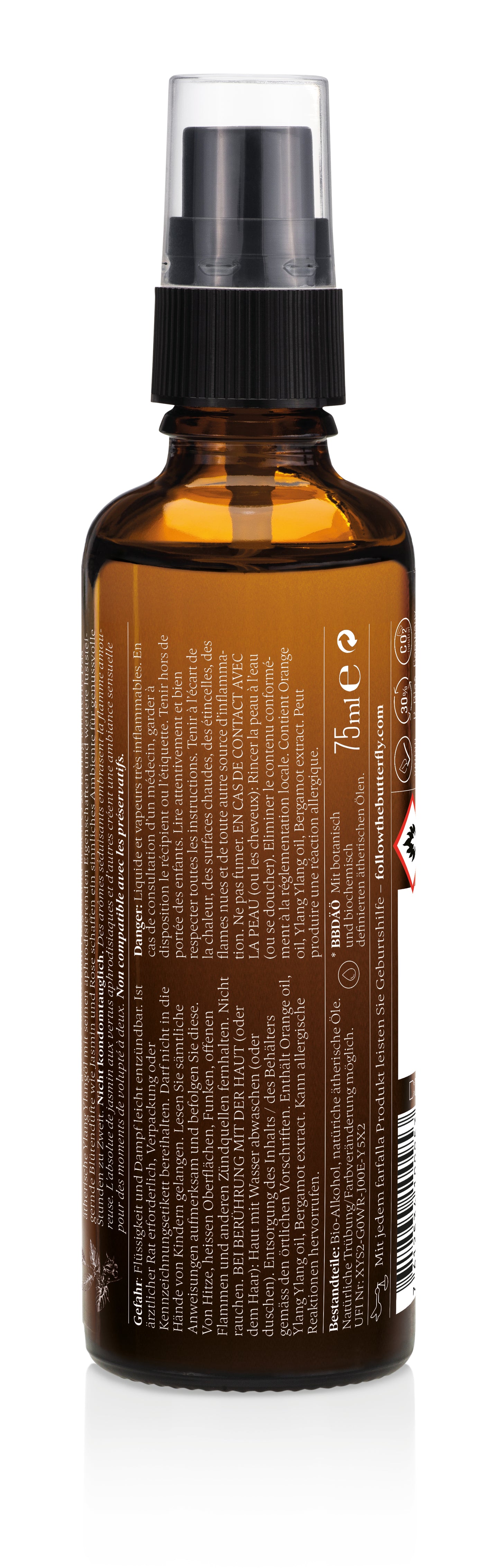 Farfalla – Aromamour, Liebeslust Bio-Raumspray, 75 ml