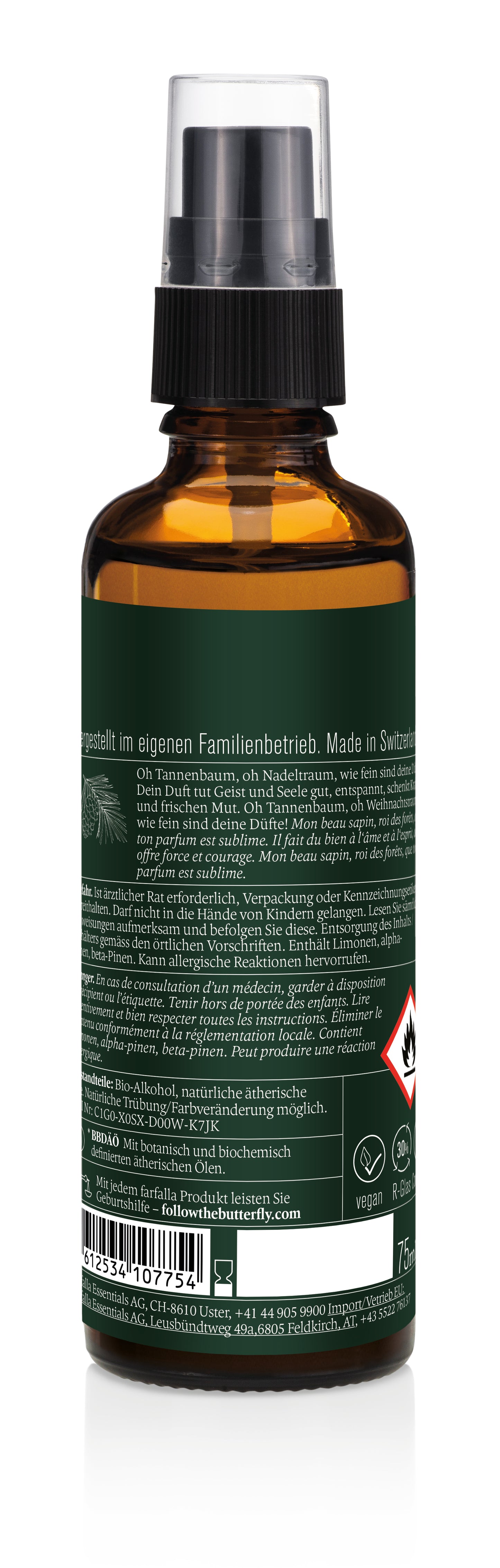 Farfalla – Oh Tannenbaum Bio-Raumspray, 75 ml