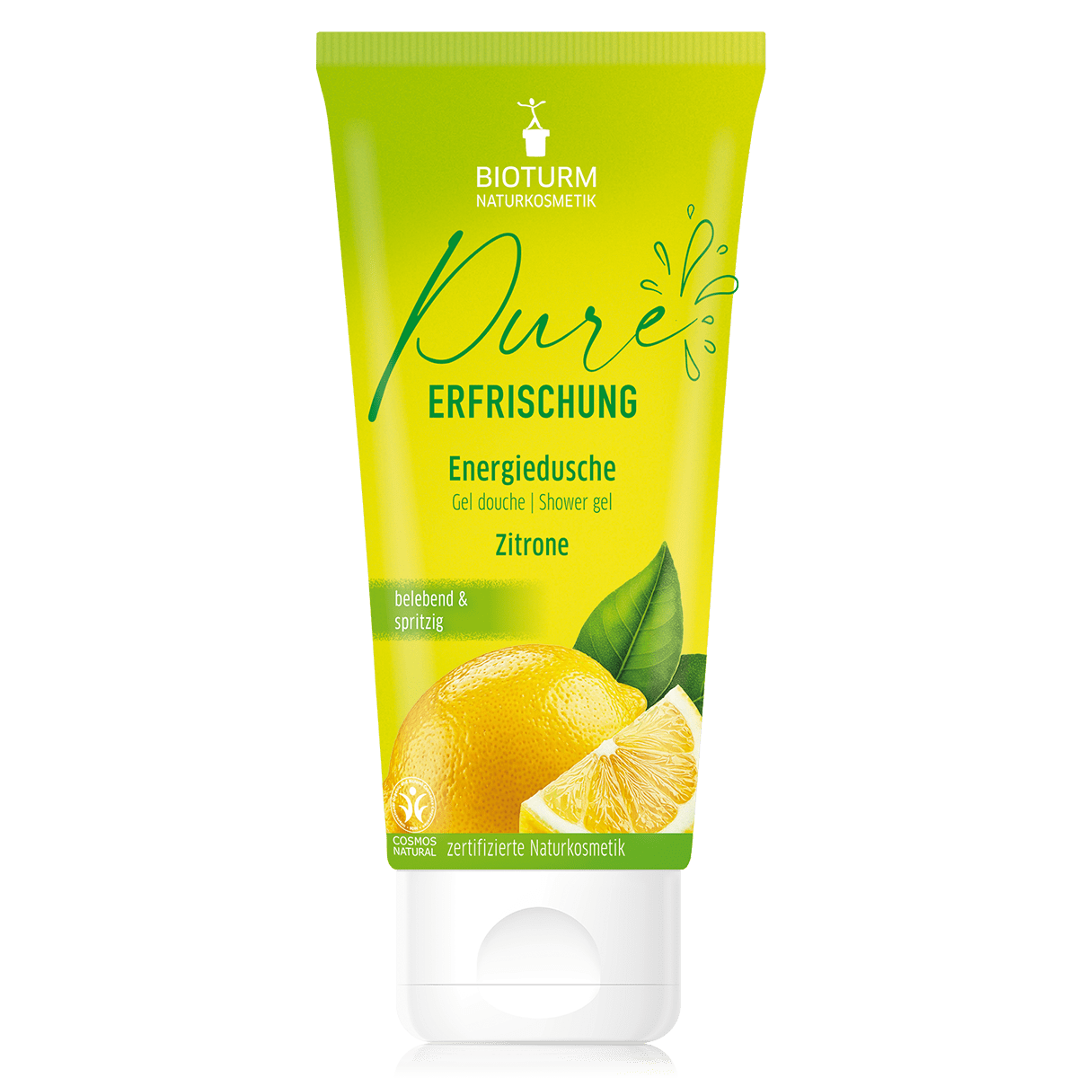 Bioturm Pure Erfrischung | Energiedusche Zitrone 200 ml - Bioturm