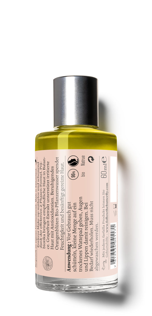 Grapefruit 2-phase Make-up Remover, Cleansing Prebio, 60ml - Rückansicht