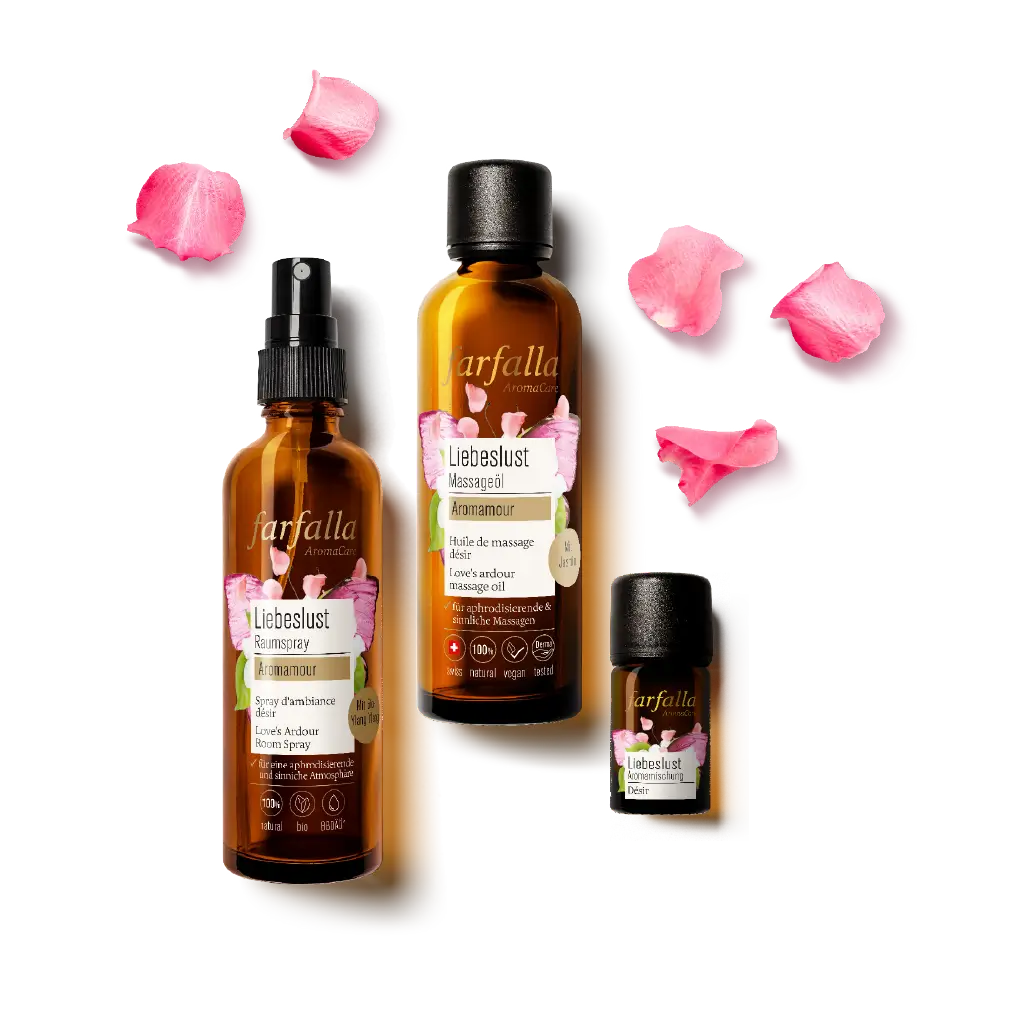 Farfalla – Aromamour, Liebeslust Massageöl, 75 ml - Farfalla