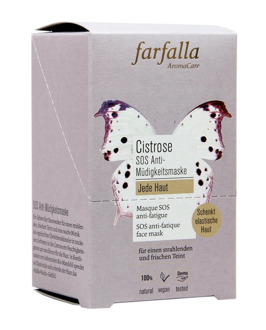 Farfalla Cistrose Für jede Haut SOS Anti-Müdigkeitsmaske Tray/Spender (10x) - Farfalla