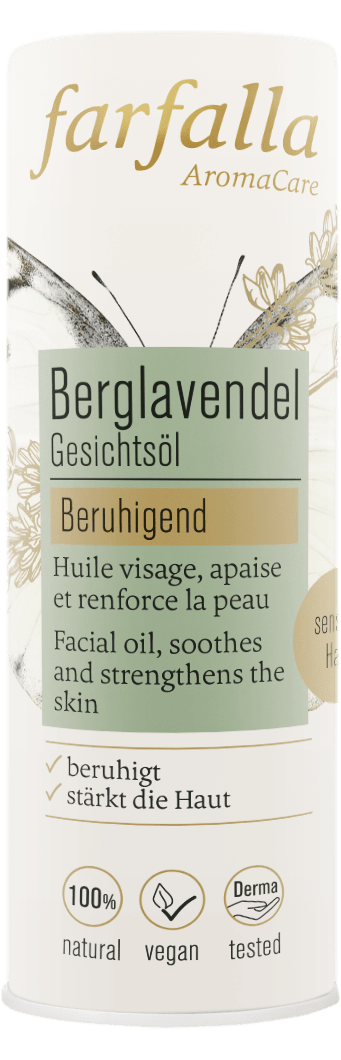 Farfalla – Gesichtsöl Berglavendel, beruhigend, 15 ml - Farfalla