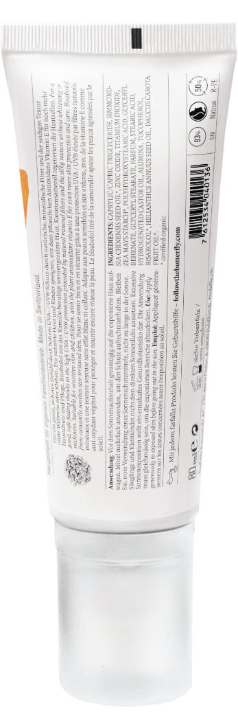 Farfalla High Protection E+ Sun Cream SPF 50, 80 ml - Farfalla