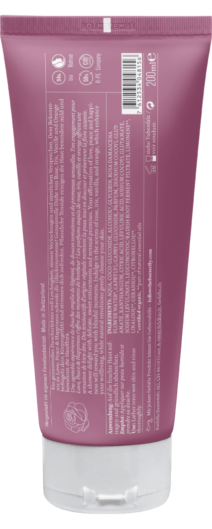 Farfalla – Hippie Rose Happiness Duschgel, 200 ml - Farfalla