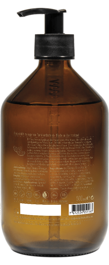 Farfalla – Mandarine Natural Hand Soap, 500 ml - Farfalla