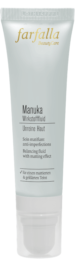 Farfalla Manuka Unreine Haut, Mattierendes Wirkstofffluid 30 ml - Farfalla