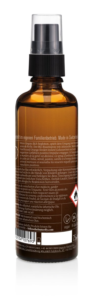Farfalla – Mentalstark, Angsthelfer Bio-Raumspray, 75 ml - Farfalla