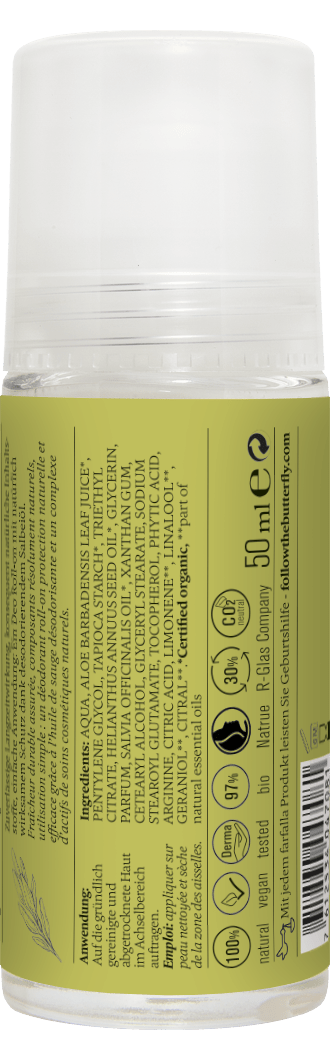 Farfalla – Salbei, Kräuterfrischer Deo Roll-on, 50 ml - Farfalla