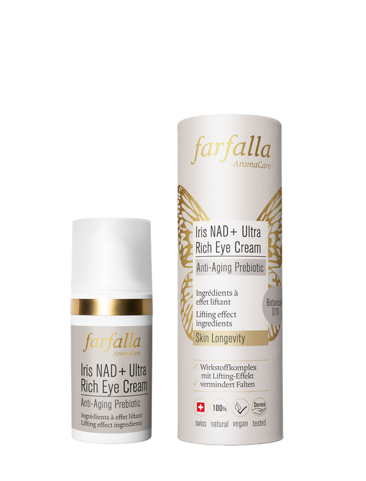 Farfalla Iris NAD+ Ultra Rich Eye Cream, Anti-Aging Prebiotic 15 ml