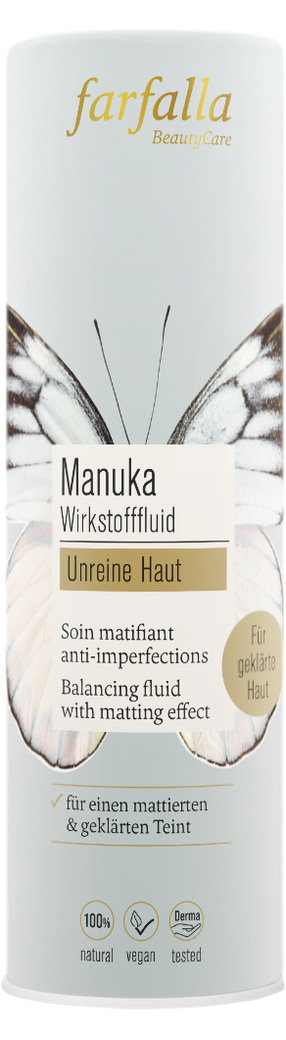 Farfalla Manuka Unreine Haut, Mattierendes Wirkstofffluid 30 ml