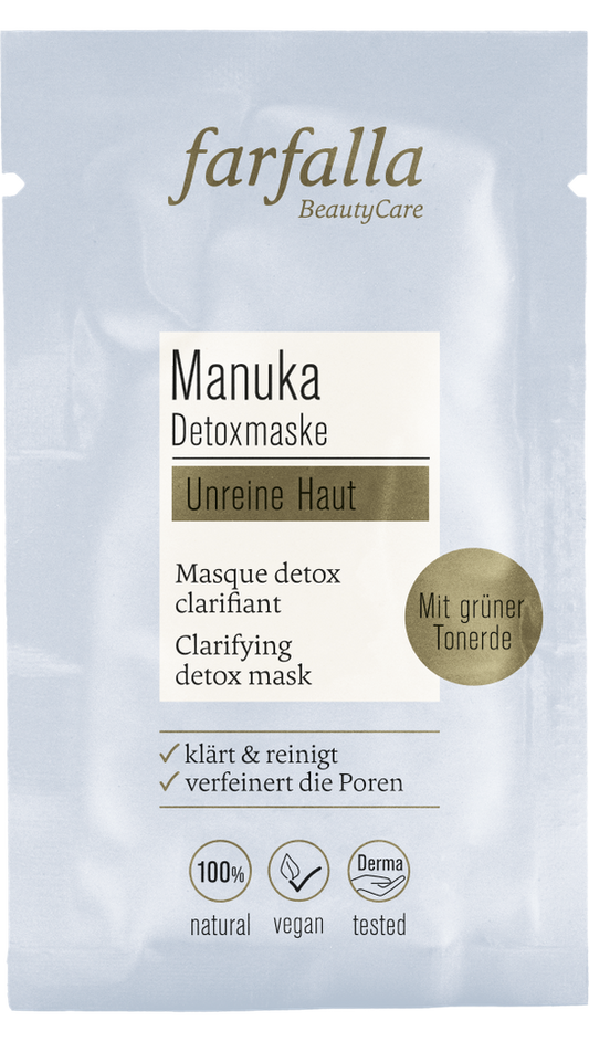 Farfalla Manuka Unreine Haut, klärende Detoxmaske 7 ml MHD 10/25
