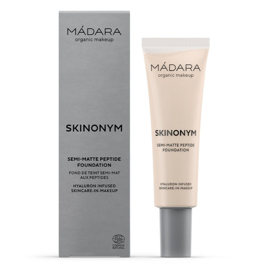 Madara SKINONYM Semi-Matte Peptide Foundation, 10 PORCELAIN, 30 ml - Madara