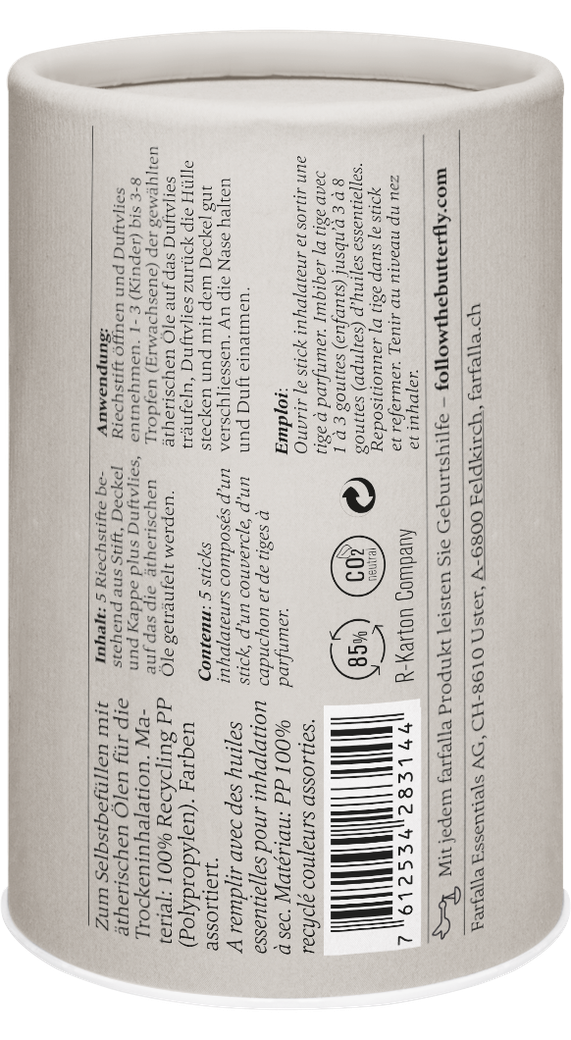 Farfalla Riechstiftset in 5 Farben