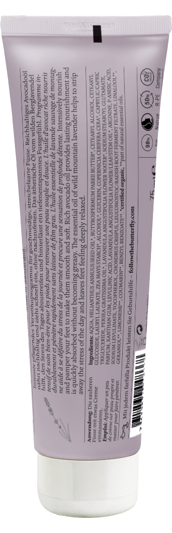 Farfalla Berglavendel Relax, Fussbalsam, 75ml
