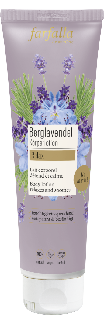 Farfalla Berglavendel Relax, Schön entspannt Körperlotion, 150ml