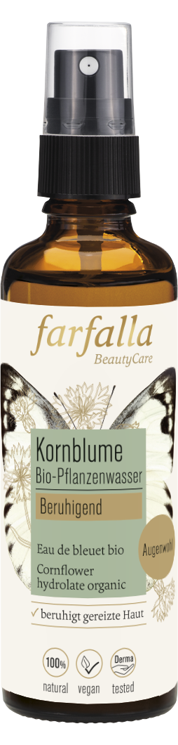 Farfalla – Kornblume Bio-Pflanzenwasser, beruhigend, 75 ml