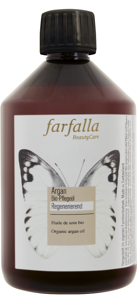 Farfalla – Argan, Bio-Pflegeöl, regenerierend, 500 ml