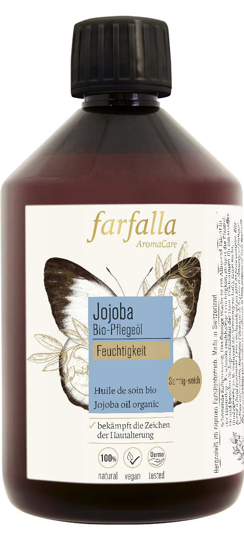 Farfalla – Jojoba Bio-Pflegeöl, Feuchtigkeit, 500 ml