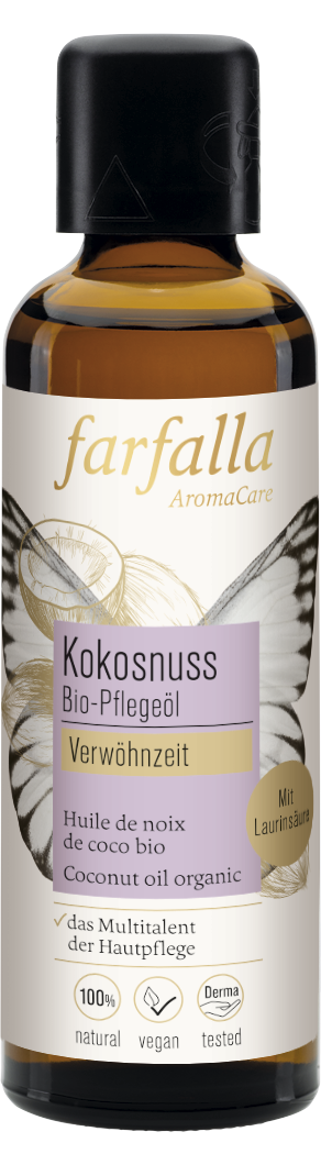 Farfalla – Kokosnuss Bio-Pflegeöl, Verwöhnzeit, 75 ml