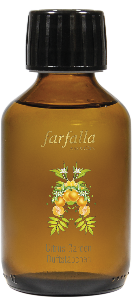 Farfalla – Duftstäbchen Citrus Garden Aroma Ambiance Nachfüllung, 150 ml
