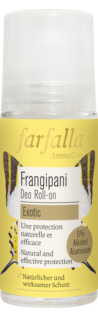 Farfalla – Frangipani Blumig-sanfter Deo Roll-on, 50 ml
