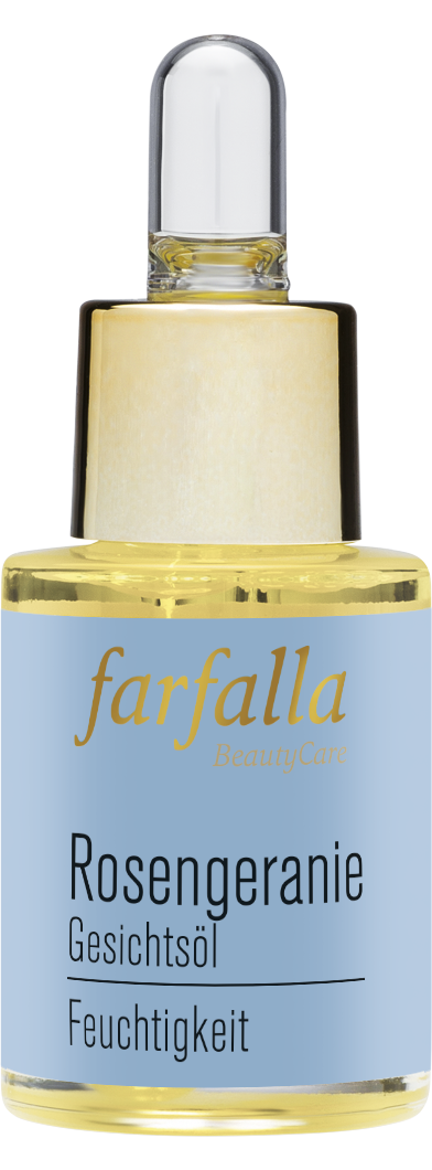 Farfalla – Gesichtsöl Rosengeranie, Feuchtigkeit, 15 ml
