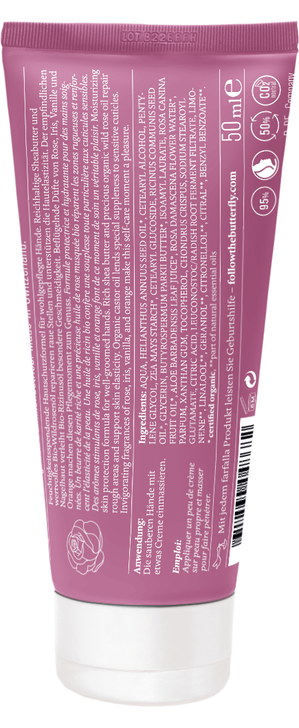 Farfalla – Hippie Rose Happiness Handcreme, 50 ml