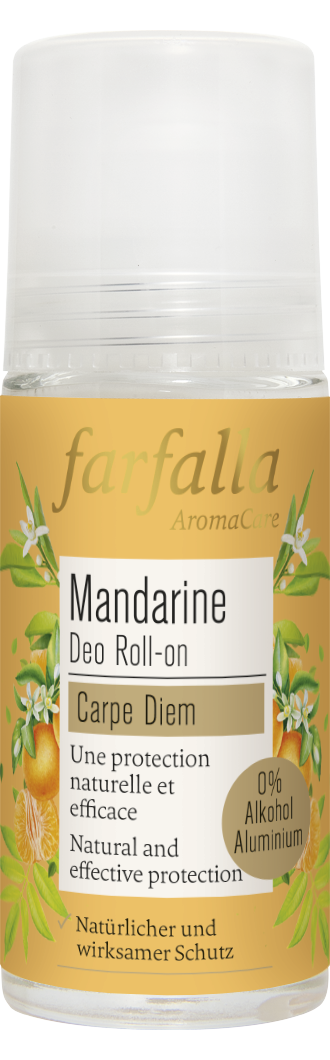 Farfalla – Mandarine, Zitrusfrischer Deo Roll-on, 50 ml