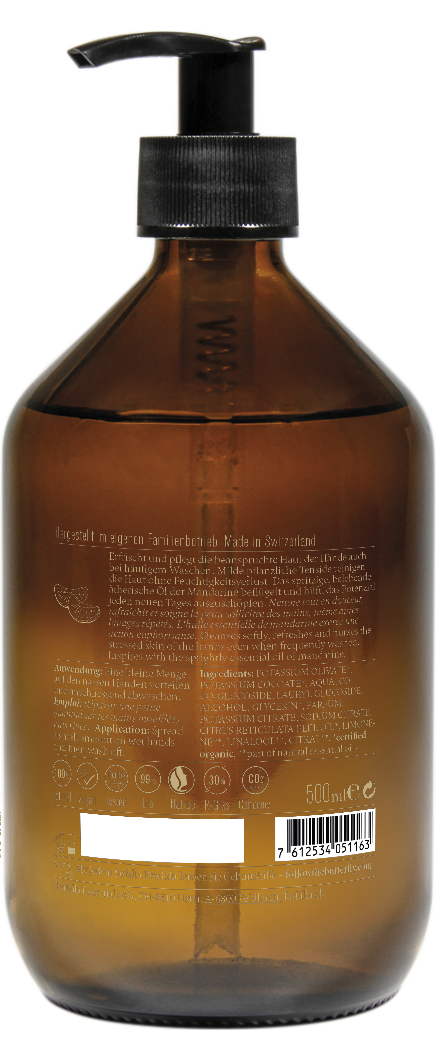 Farfalla – Mandarine Natural Hand Soap, 500 ml