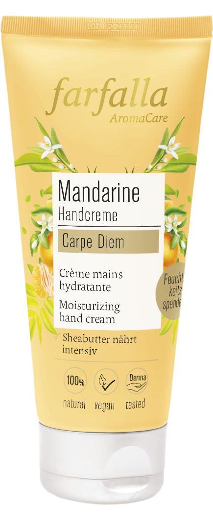 Farfalla – Mandarine Carpe Diem Feuchtigkeitsspendende Handcreme, 50 ml