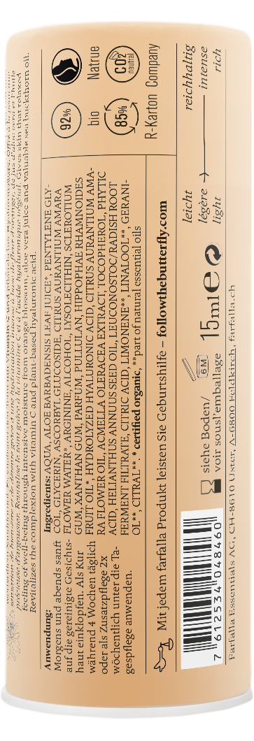 Farfalla Orangenblüte C+ Wirkstoffserum, Healthy Aging, 15ml