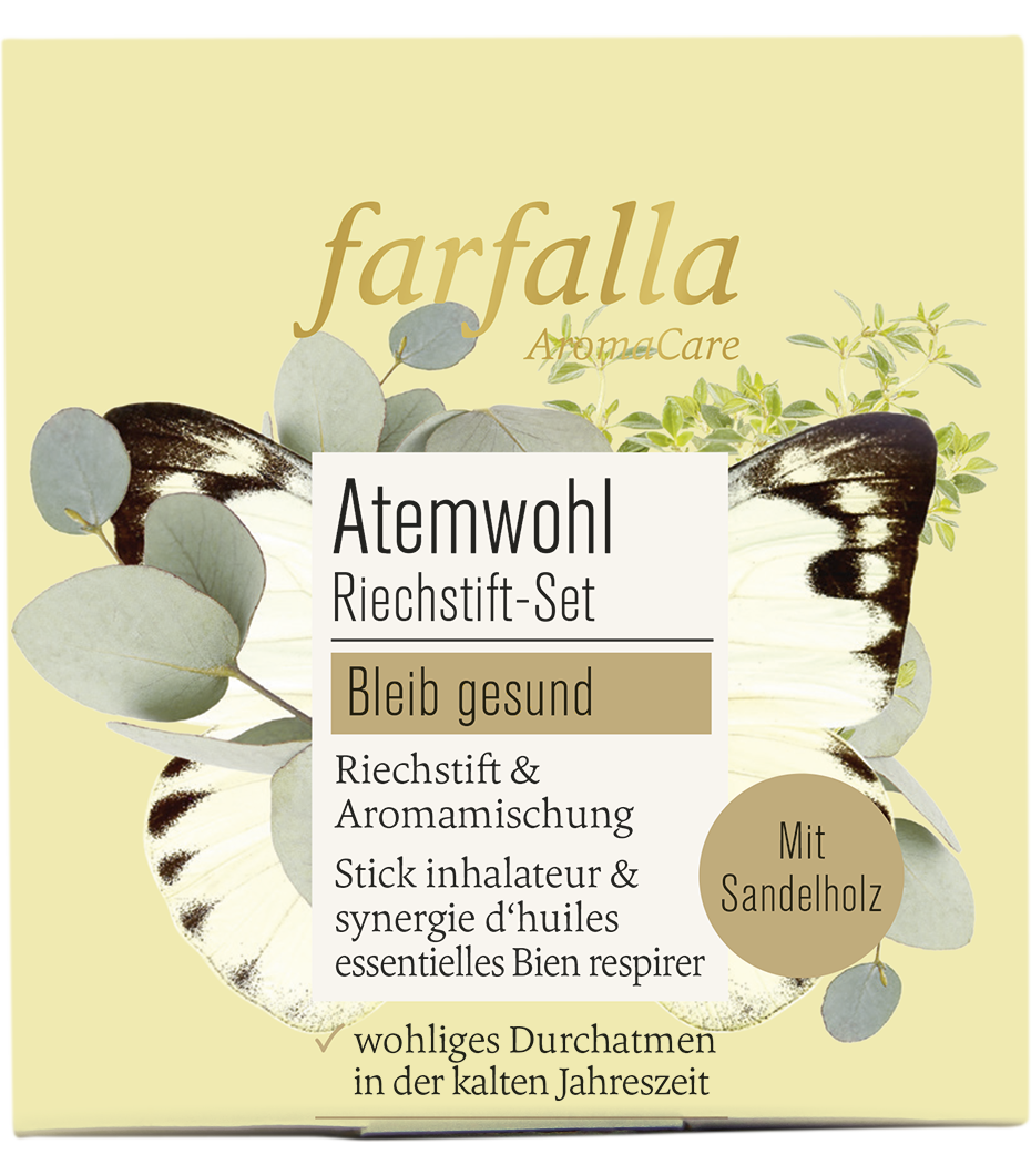 Farfalla Riechstift Set Atemwohl, Bleib gesund