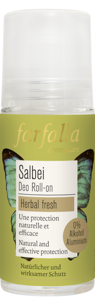Farfalla – Salbei, Kräuterfrischer Deo Roll-on, 50 ml