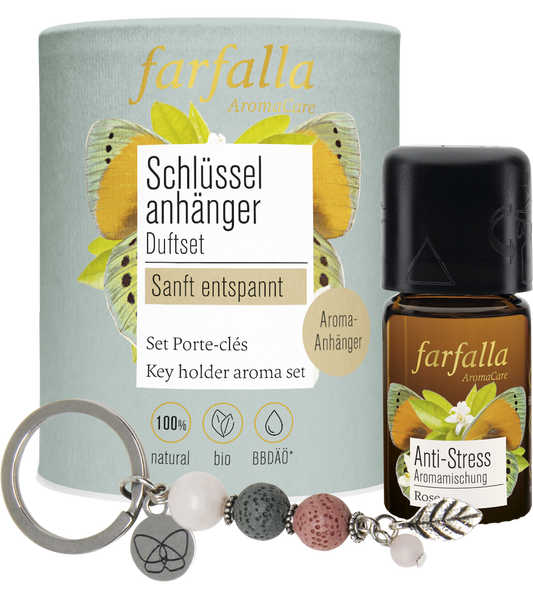 Farfalla Schlüsselanhänger Duftset Sanft entspannt