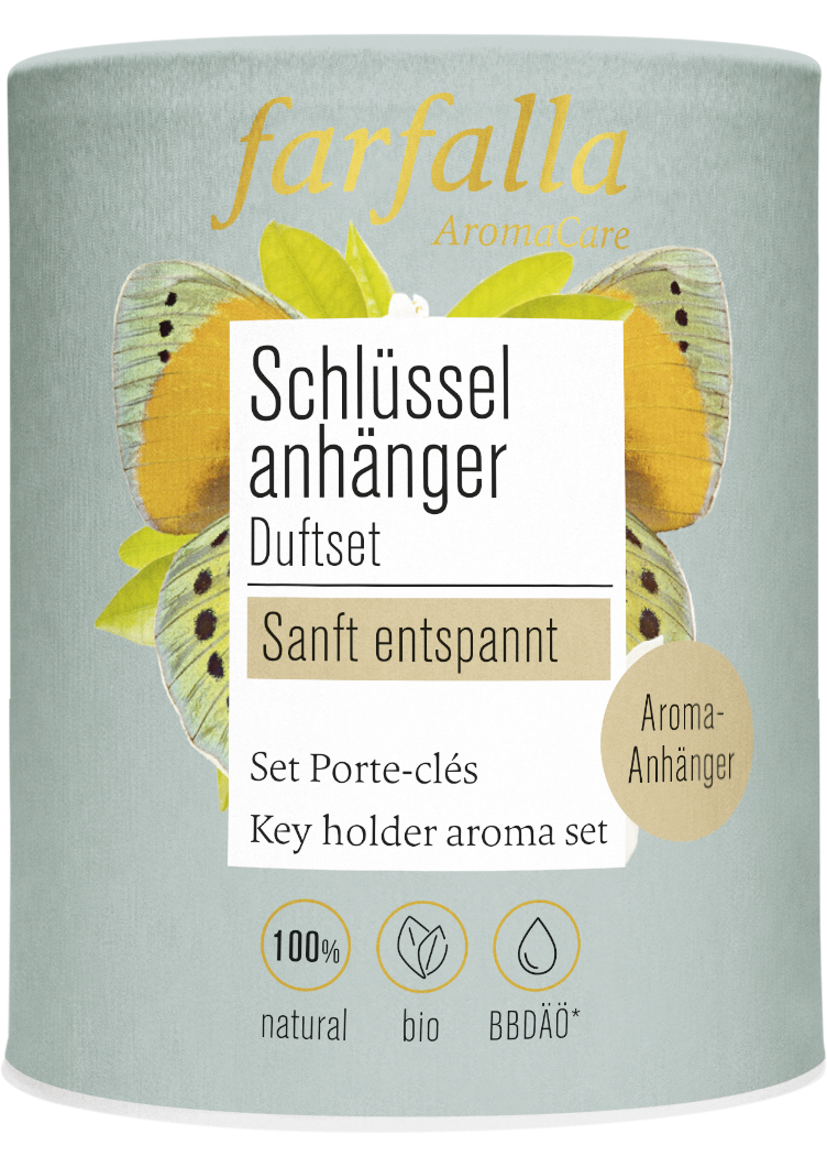 Farfalla Schlüsselanhänger Duftset Sanft entspannt