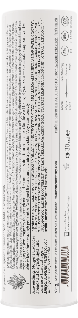 Farfalla Skinclear Mattifier Fluid, Derma Pro Biome, 30ml