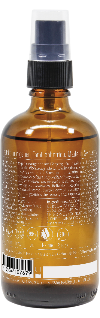 Farfalla Swiss Pine Natural Deodorant, 100ml