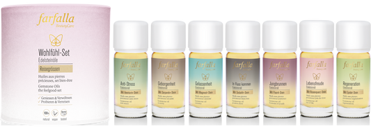 Farfalla Edelsteinöle Wohlfühl-Set, 7x 10 ml