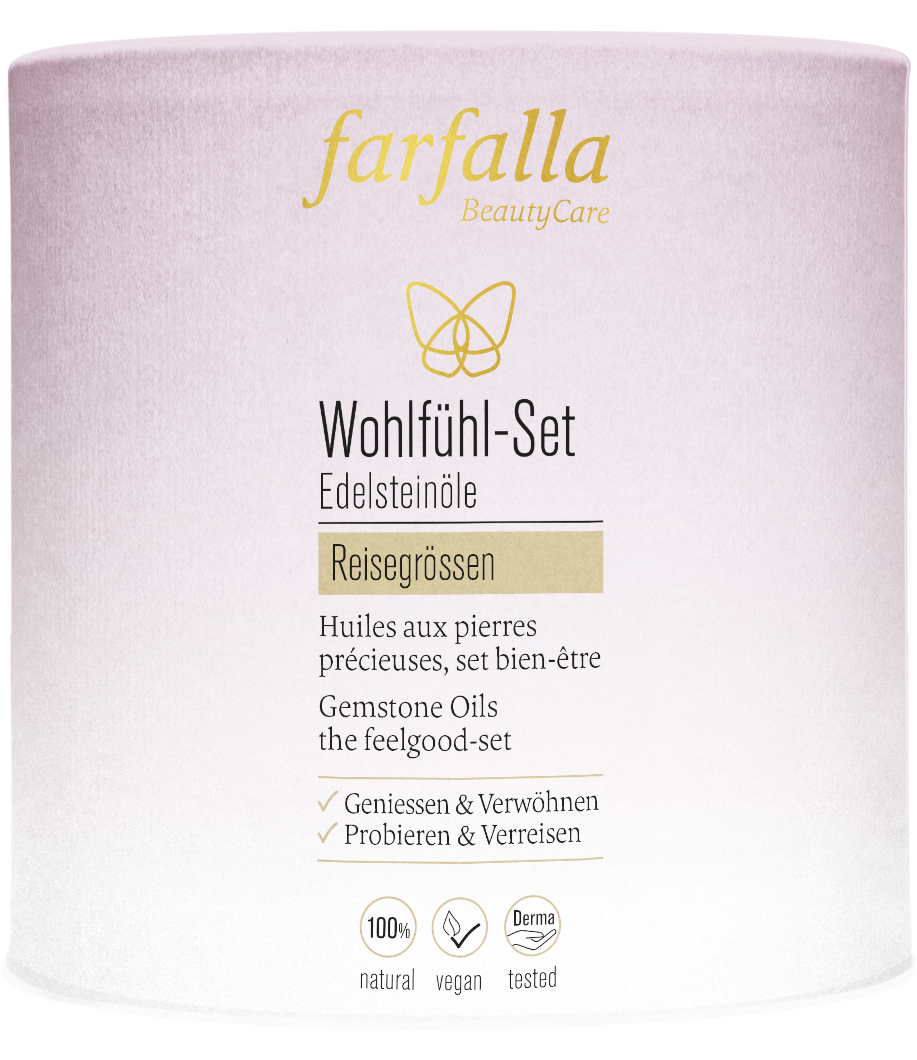 Farfalla Edelsteinöle Wohlfühl-Set, 7x 10 ml