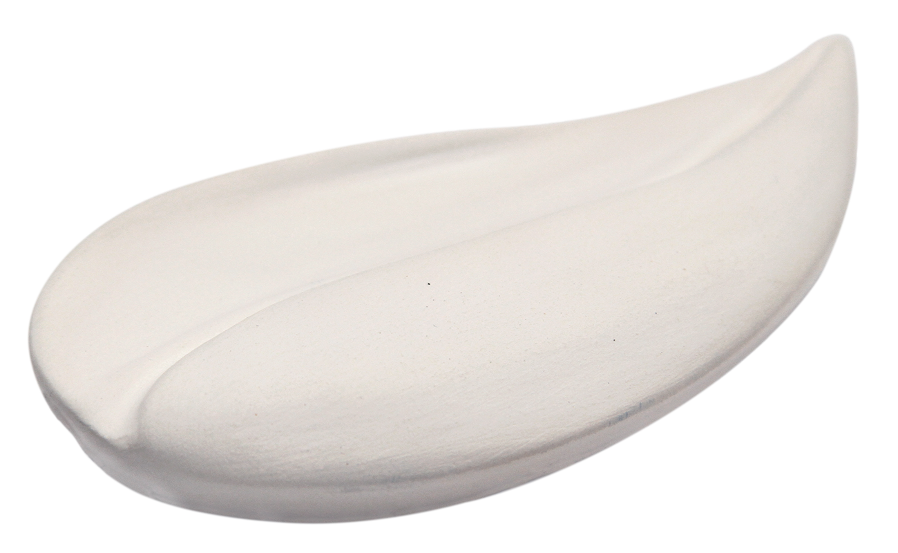 Farfalla – Duftstein Blatt, Unterseite glasiert mit Schachtel